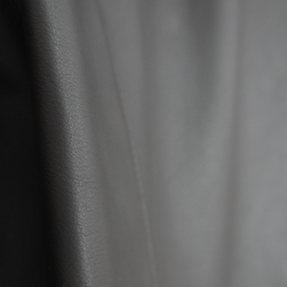 New with Tags Canali Matte Leather Biker/Bomber Jacket Size 52 Italy=US L - Picture 8 of 14